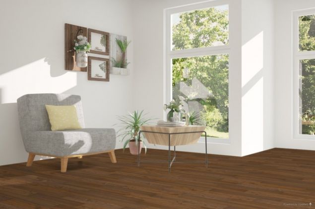 Tapi Jamari Walnut Lacquered Engineered Wood Flooring